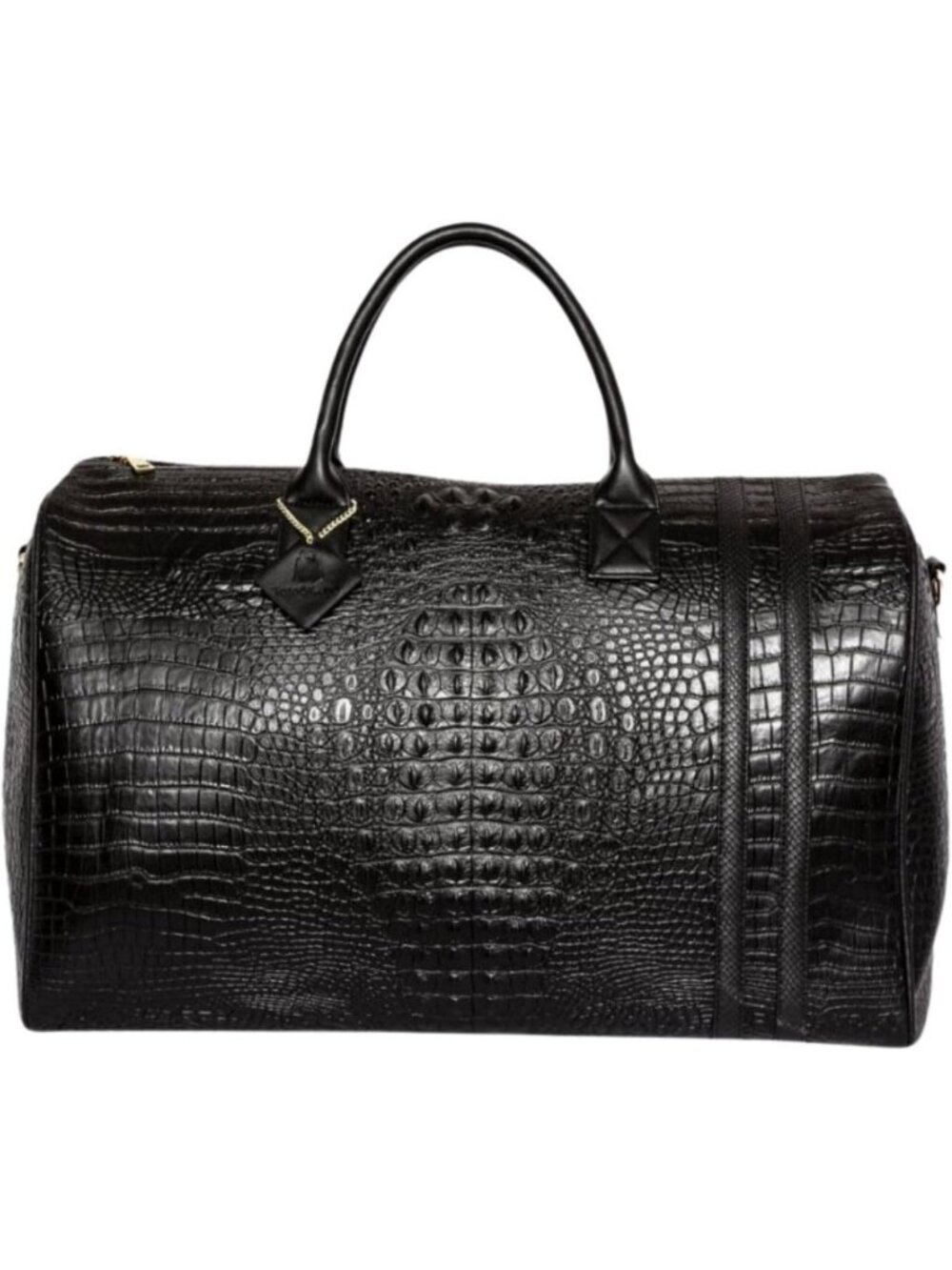 XL Crocodile Skin Duffle Bag - TSA Approved Travel Weekender for Men & Women